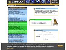 Tablet Screenshot of cedeco.es